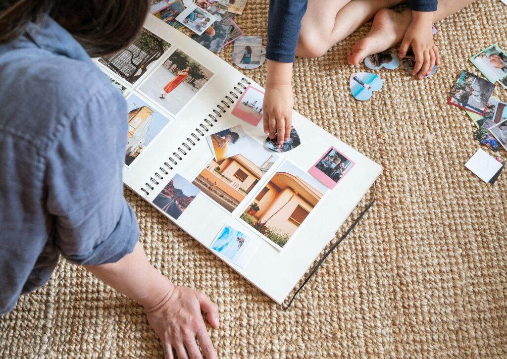 album ze zdjęciami jako podsumowanie roku