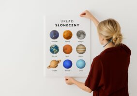 plakaty edukacyjne dla dzieci - układ słoneczny