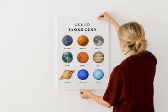 plakaty edukacyjne dla dzieci - układ słoneczny