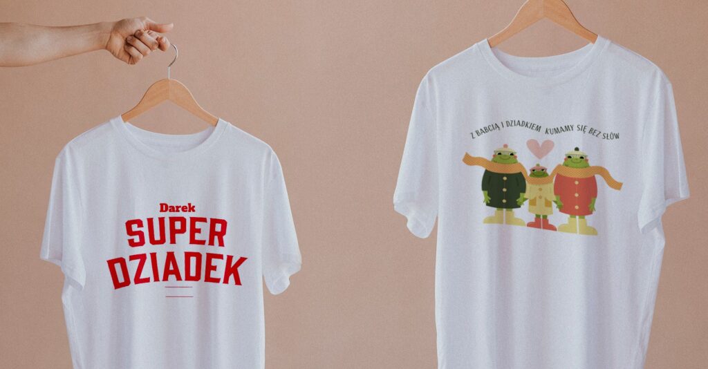 koszulki z nadrukiem dla babci i dziadka