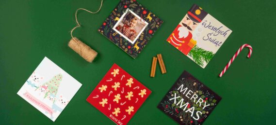 kartka świąteczna ze zdjęciem - gotowe wzory