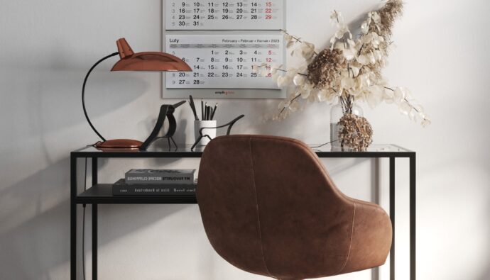 gadżety do biura - kalendarz trójdzielny