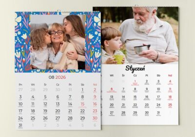 kalendarz dla babci i dziadka na 2026 rok