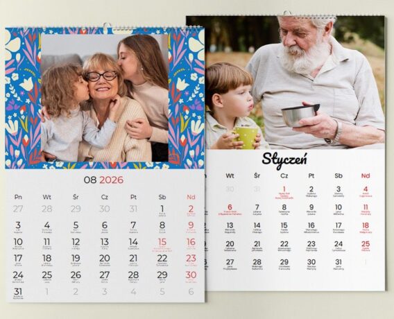 kalendarz dla babci i dziadka na 2026 rok