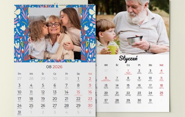 kalendarz dla babci i dziadka na 2026 rok