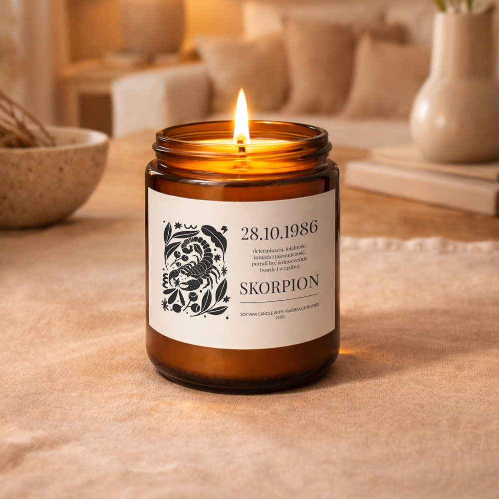 świeczki personalizowane - znak zodiaku