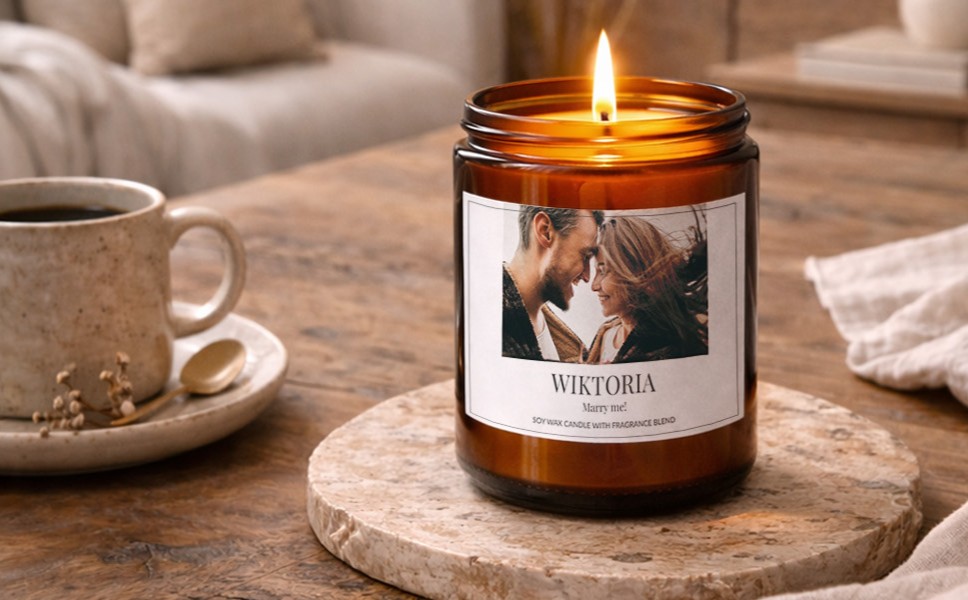 sojowe świeczki personalizowane